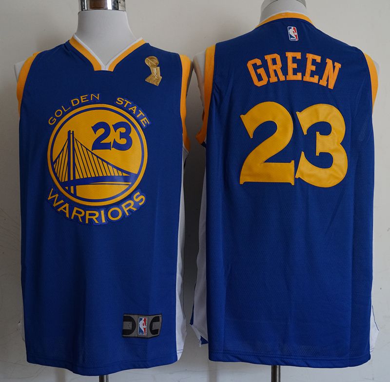 Men Golden State Warriors #23 Green Blue Champion Game Nike NBA Jerseys->golden state warriors->NBA Jersey